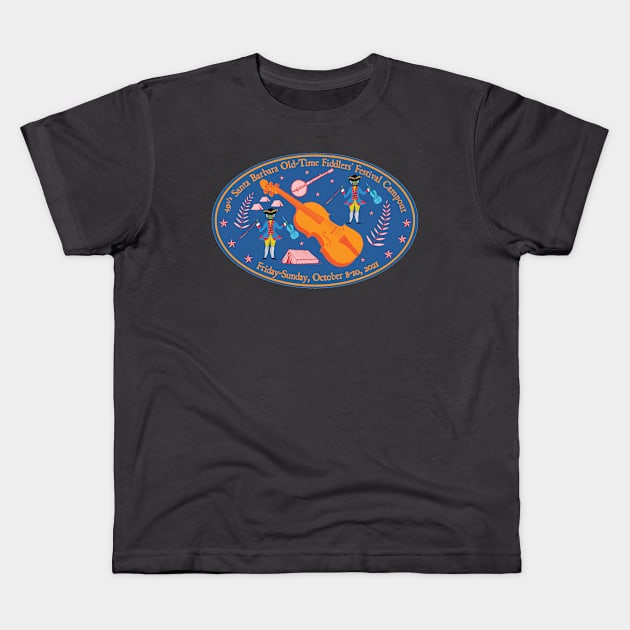 49 1/2 Santa Barbara Fiddlers' Festival Campout (2021) Kids T-Shirt by Tiki Parlour Recordings